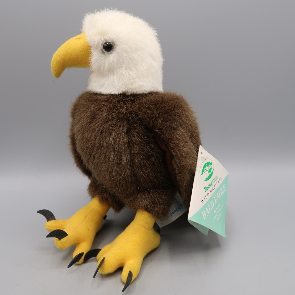 Bald Eagle Plush Toy Decor 8 Inch Stuffed Toy with tag